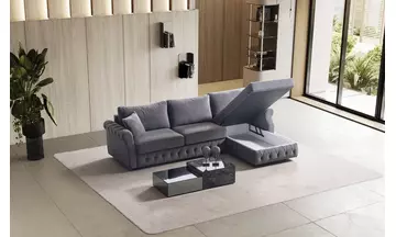 Rustik Kapitoneli Köşe Takımı