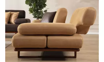 Mayon - Ahşap 3'lü Koltuk