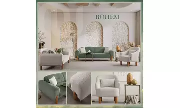 Bohem [BHPK111-C-TŞ] TEŞHİR Koltuk Takımı