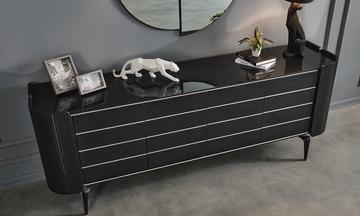 ARYA SİYAH Modern Yemek Odası Takımı