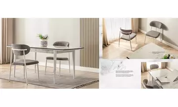 İron Masa Sandalye Masa Sandalye