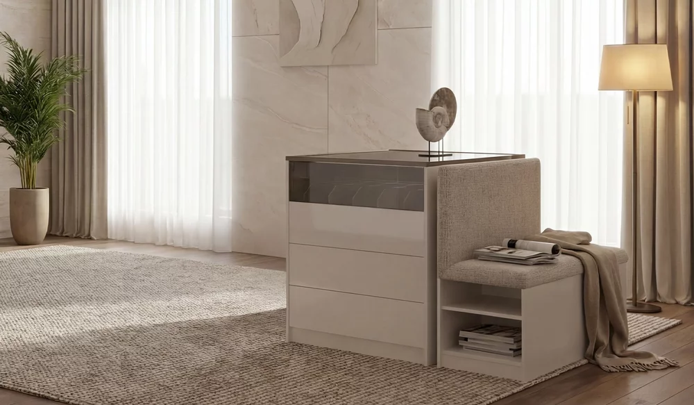 Pamukkale Köşe Dolaplı Yatak Odası