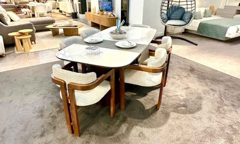 Maksi Yemek Odası Takımı (Ceviz)