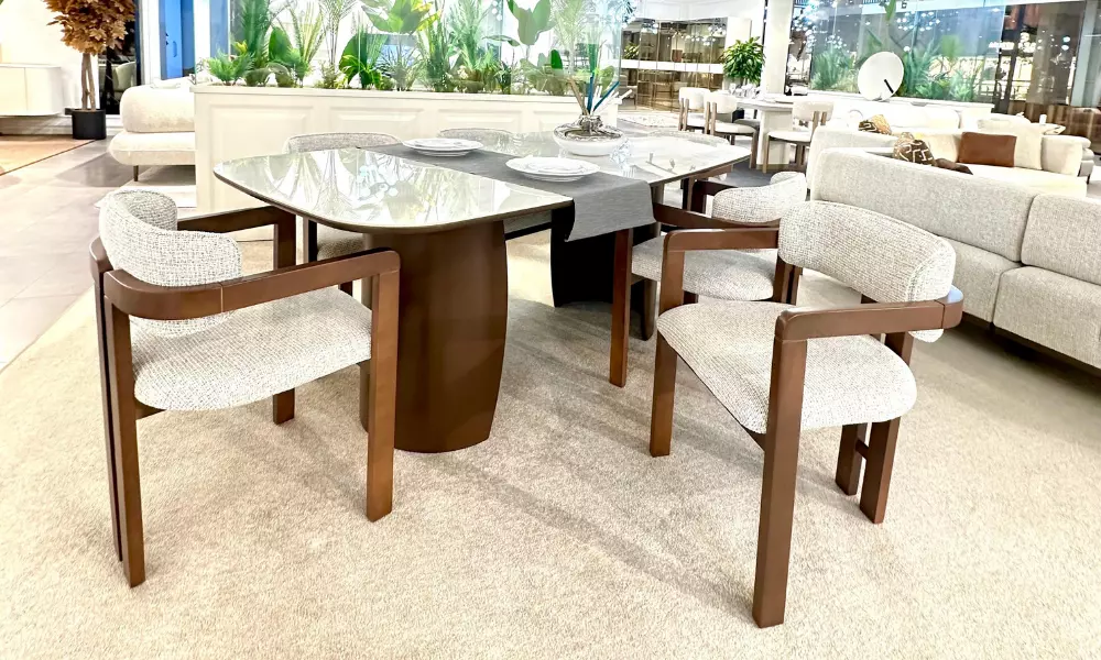 Maksi Yemek Odası Takımı (Ceviz)