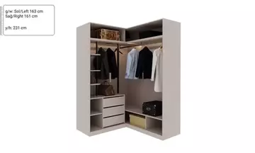 Kaşmir Köşe Modül ( Akordiyon 4 Kapaklı)