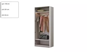 Kaşmir Uzun Asklıklı 100 CM Dolap