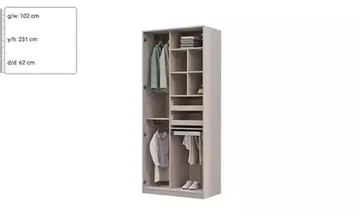 Dolunay Kazaklıklı 100 CM Dolap