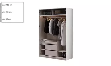 Dolunay Dolap Ek Modül 150 CM (Akordiyon Kapak)