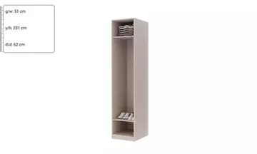 Dolunay Dolap 50 CM (Cam Kapak)