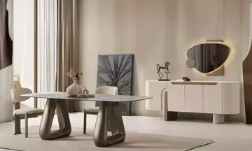 Mokka Yemek Odası Takımı (Cam Masa)