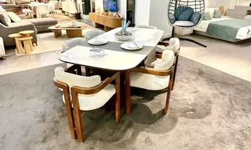 Maksi Yemek Odası Takımı (Ceviz)