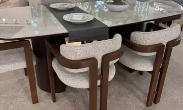 Maksi Yemek Odası Takımı (Ceviz)