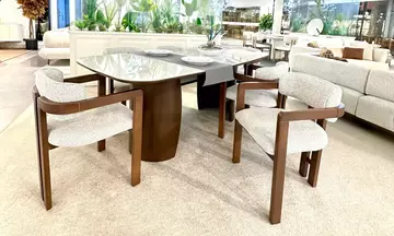 Maksi Yemek Odası Takımı (Ceviz)