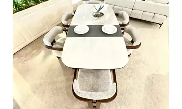 Maksi Yemek Odası Takımı (Ceviz)