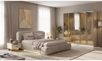 TEBA Köşe Dolaplı  Yatak Odası Takımı