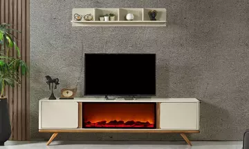 Prada Şömineli Tv Ünitesi