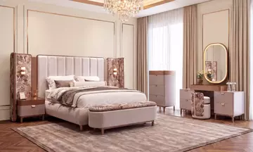 BUHARA 6 Kapılı Fanuslu Yatak Odası Takımı