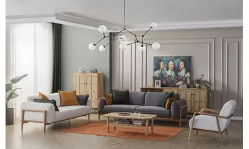 Wooden Koltuk Takımı 3+2+1