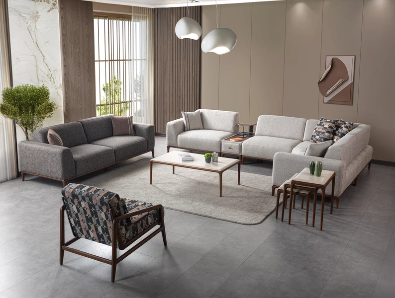 Brown Modern Köşe Takımı