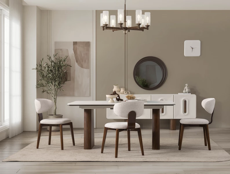 Dion Ceviz Modern Yemek Odası