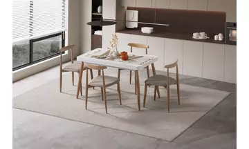 Rolla (Beyaz Meşe) Masa Takımı