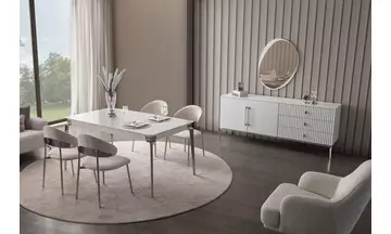 Bronz Modern Yemek Odası