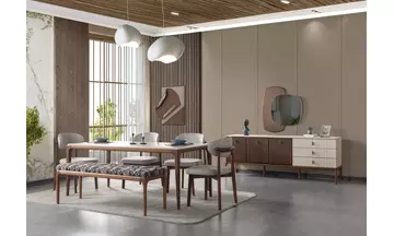 Brown Modern Yemek Odası
