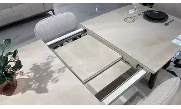 Açılır Seramik Masa Takımı (Messina Bej) Masa Takımı