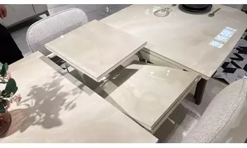 Açılır Seramik Masa Takımı (Messina Bej) Masa Takımı