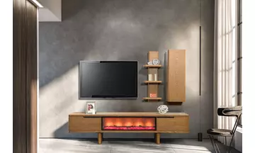 Melinda Şömineli Tv Ünitesi Takımı