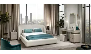 Venüs Krem Yatak Odası Takımı