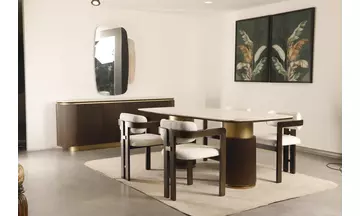 POLO PORSELEN CEVİZ Yemek Odası Takımı
