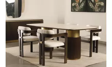 POLO PORSELEN CEVİZ Yemek Odası Takımı