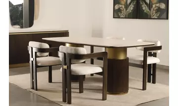 POLO PORSELEN CEVİZ Yemek Odası Takımı