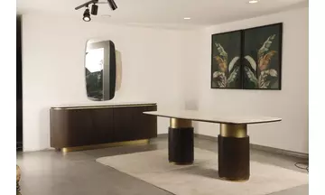 POLO PORSELEN CEVİZ Yemek Odası Takımı