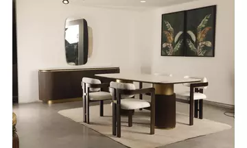 POLO PORSELEN CEVİZ Yemek Odası Takımı