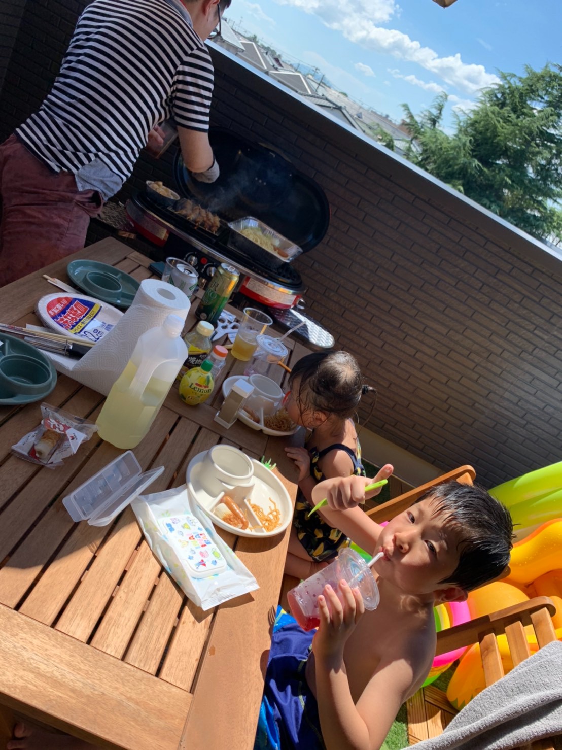 青空の下、ご近所様を気にすることなく楽しい時間をお過ごしいただけます。