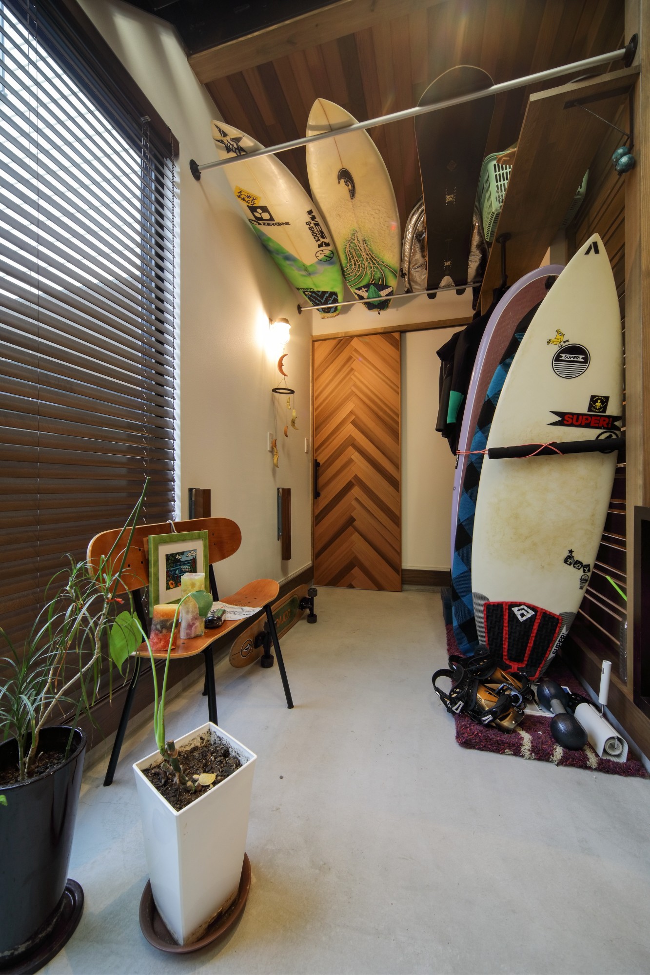 株式会社グリーンハウスシミズ「active」のヴィンテージ・自然素材な居室の実例写真