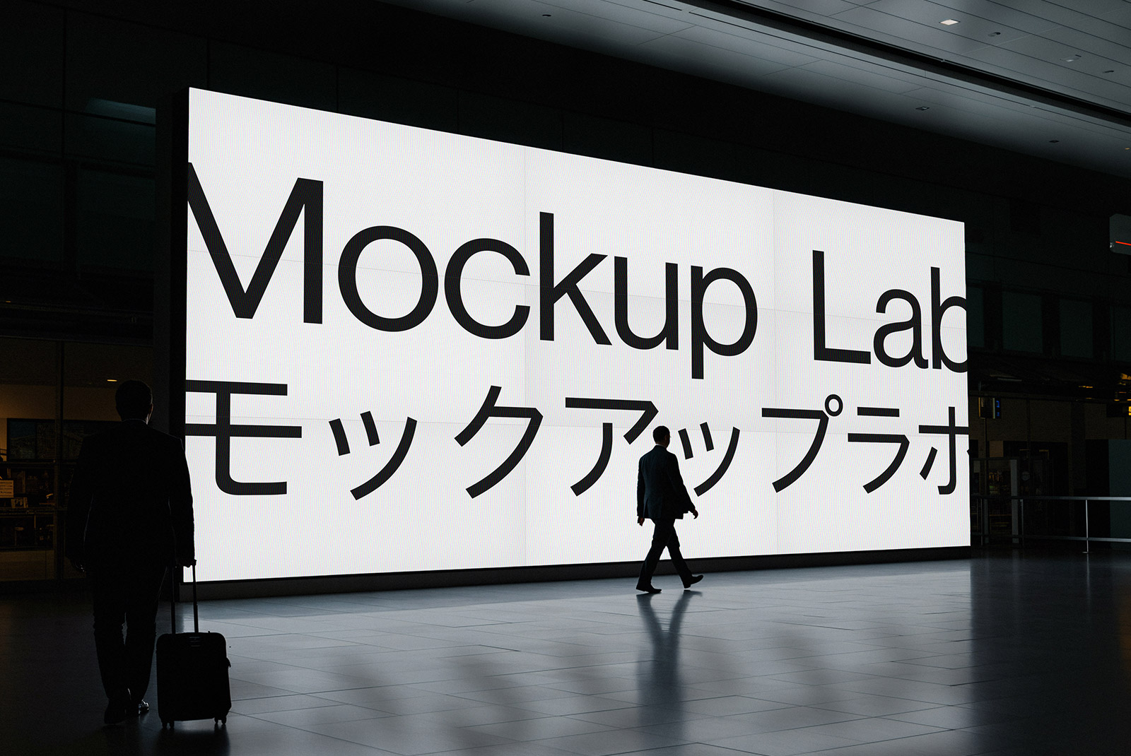 Front view of the Screen 23ML Mockup displaying a clean digital interface.