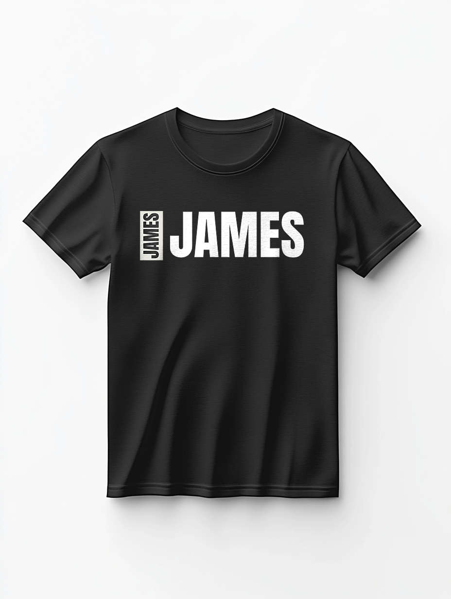 JAMES Personalized T-Shirt | Bold Design