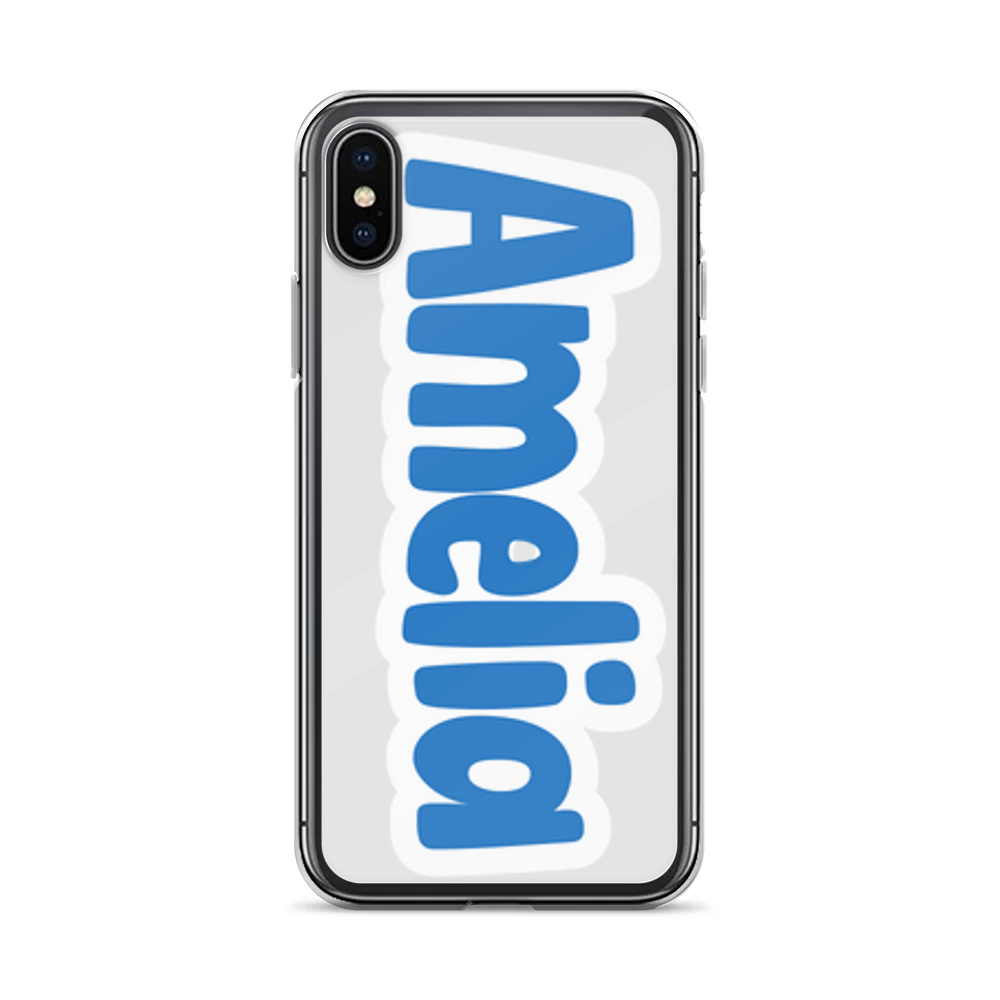 AMELIA Personalized Phone Case - Bold Blue Design