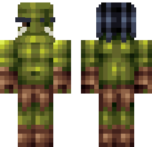 Forest Camouflage Soldier Skin - Abstract Minecraft skin for Bedrock 1.21