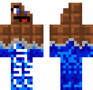 Aqua Tribal Warrior Skin - Abstract Minecraft skin for Bedrock 1.21