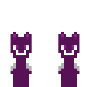 Purple Shadow Demon Skin - Abstract Minecraft skin for Bedrock 1.21