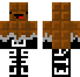 Shadow Brick Warrior Skin - Abstract Minecraft skin for Bedrock 1.21