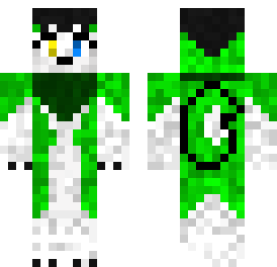 Emerald Lab Scientist Skin - Abstract Minecraft skin for Bedrock 1.21