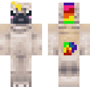 Rainbow Palette Artist Skin - Abstract Minecraft skin for Bedrock 1.21