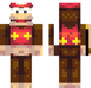 Crimson Barbarian Warrior Skin - Animals Minecraft skin for Bedrock 1.21