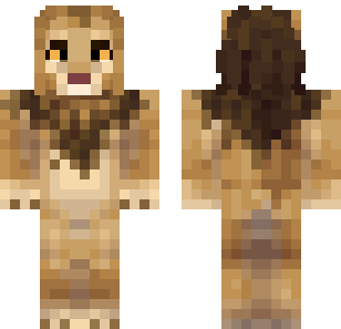 Savage Lion Warrior Skin - Animals Minecraft skin for Bedrock 1.21