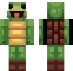Forest Turtle Warrior Skin - Animals Minecraft skin for Bedrock 1.21
